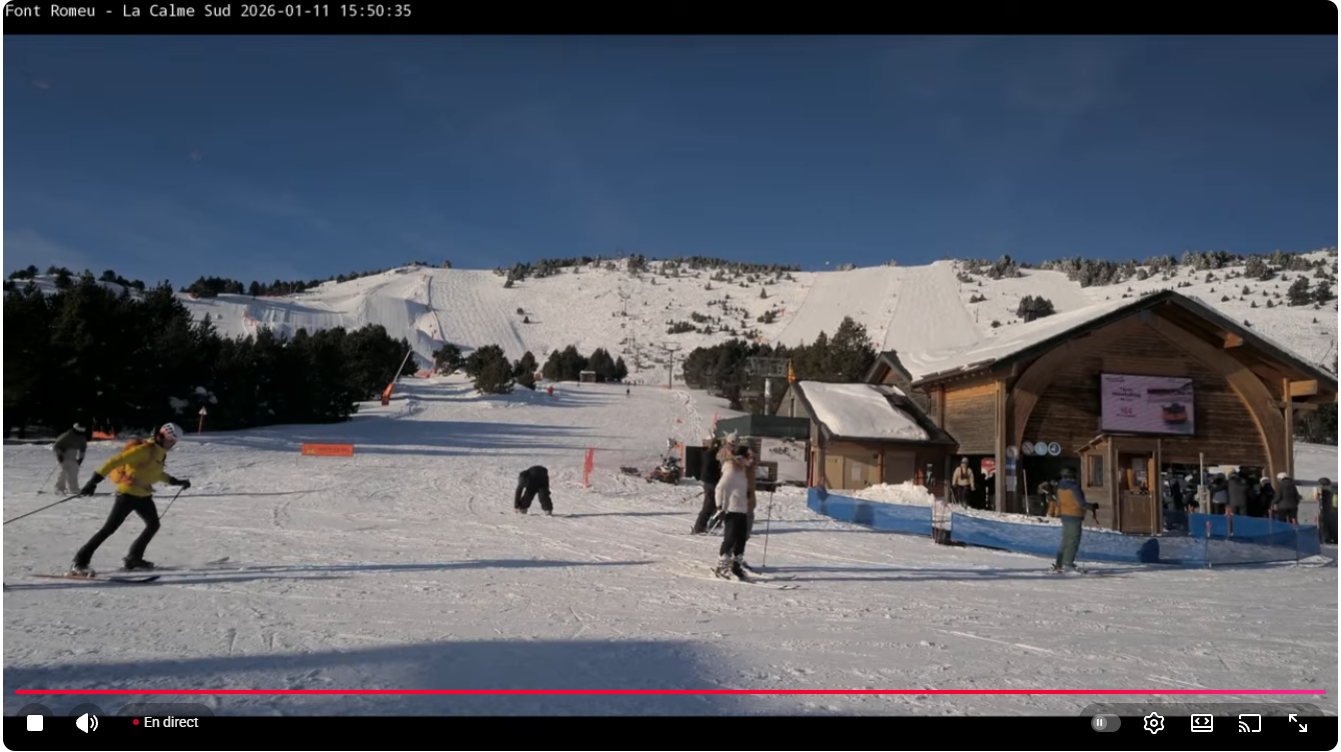 Grosse chute de neige ce week-end vue de La Calme avec beaucoup de poudreuse
