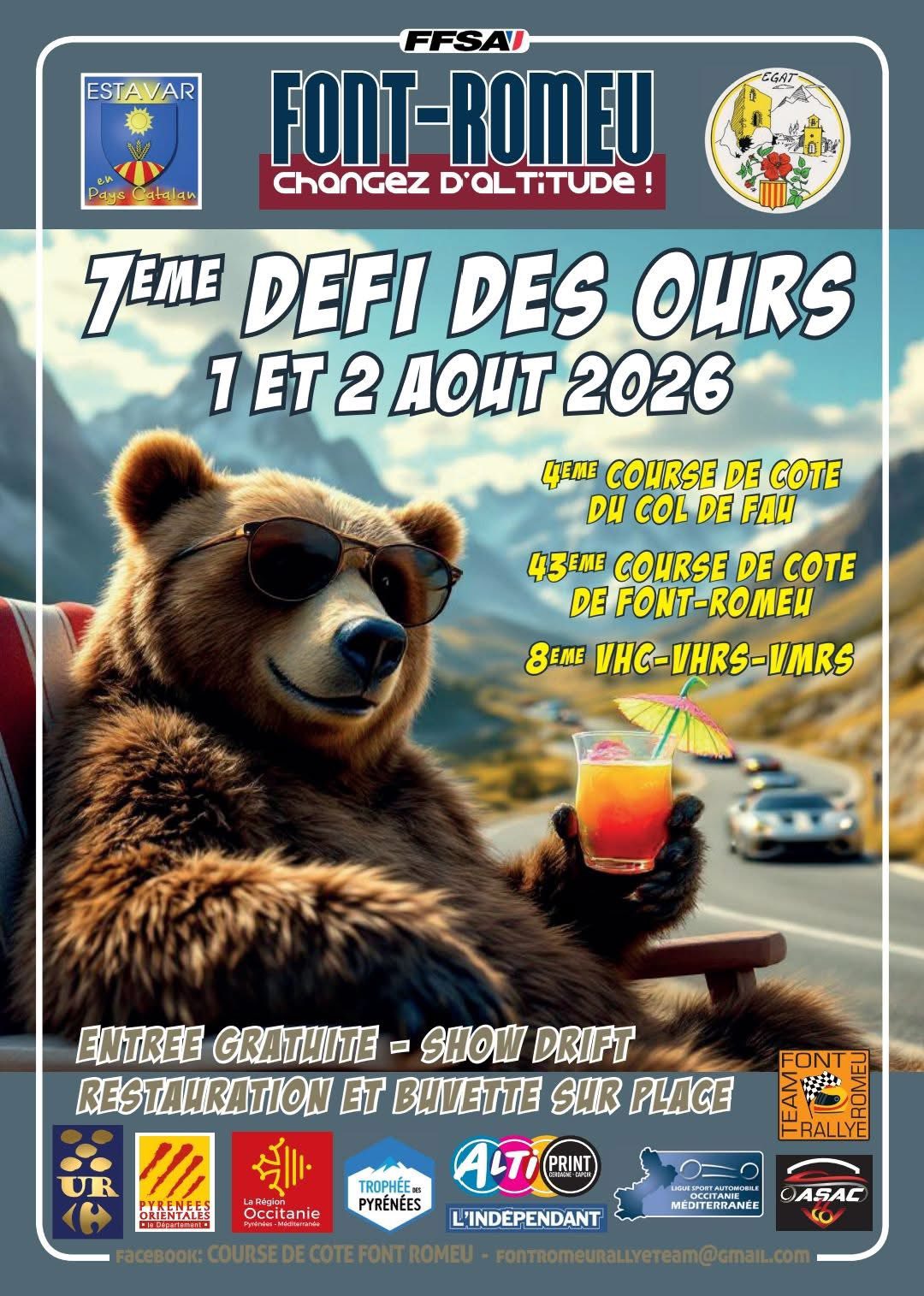 Course de côte de Font-Romeu Le Défi des Ours 2026